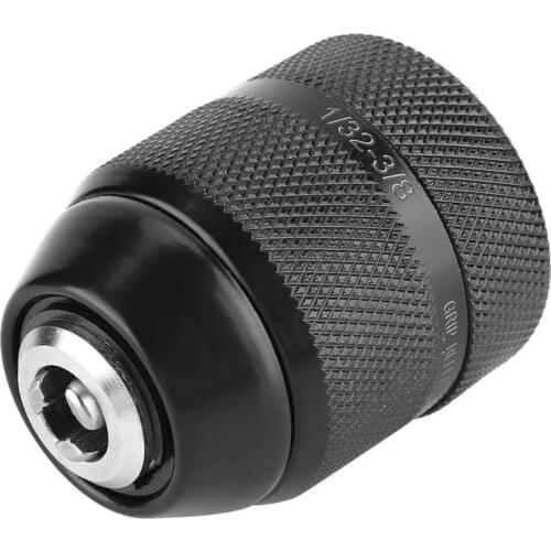 Keyless Drill Chuck 3/8 Thread 0.8mm-10mm locking function Metal Drill Chuck for Hand Electric Drill