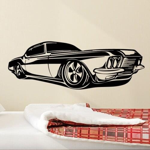 Fun Car Removable Wall Stickers Removable for Kids Rooms Waterproof Home Decoration Accessories Wall Decor Stickers Muraux