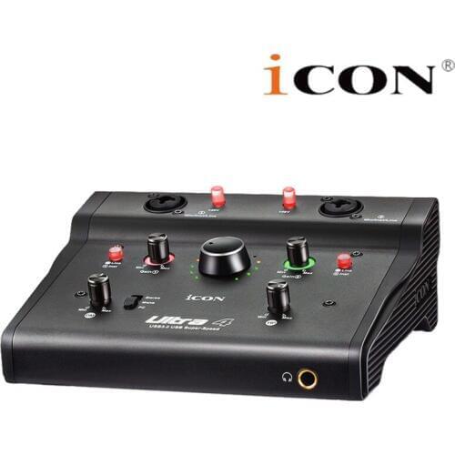 Original ICON Ultra 4 USB 3.0 external sound card 2-In/2-Out USB Recording Interface 2*2 analog I/O 16 channel, for Microphone