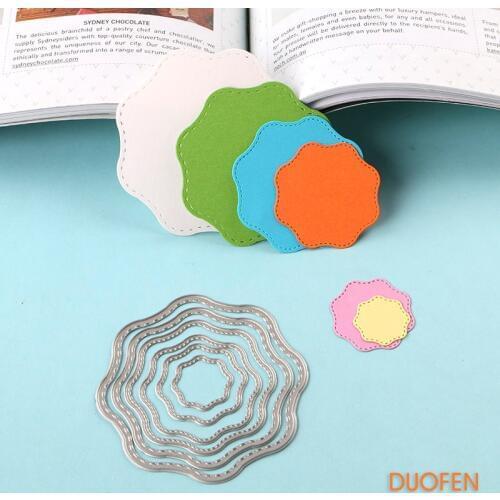 070216 6pcs Octagons tags Stencils metal cutting dies for DIY papercraft project embossing Scrapbooking Scrapbook Paper Album