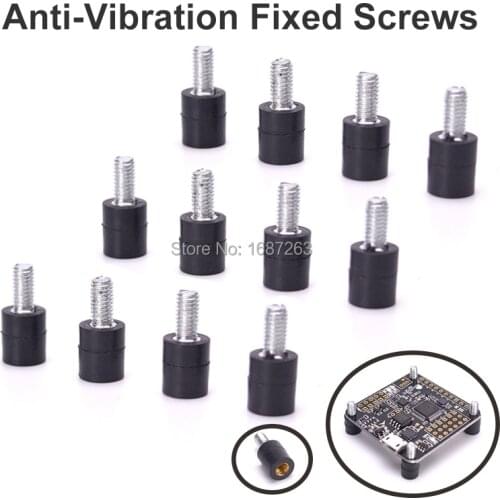 12pcs/lot M3*7+4.5 M3 Flight controller Anti-Vibration Fixed Screws Mounting Hardware Spacer standoff for F405 OMNIBUS F4