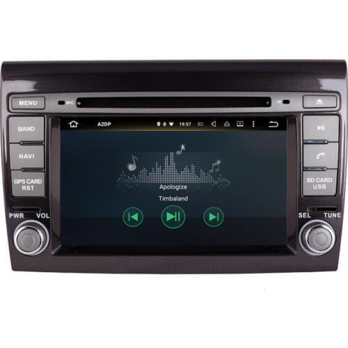 7 Inch Android Octa Core 4GB RAM Car GPS Navigation For Fiat Bravo 2007- CD DVD Multimedia Player Steering Wheel Control Wifi