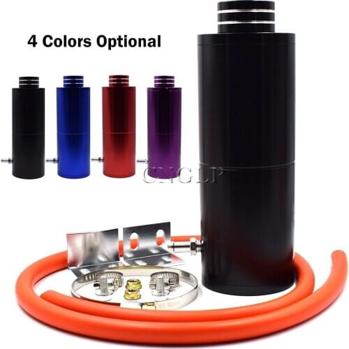800ML Universal High Quality Racing Radiator Coolant Overflow Billet Aluminum Oil Catch Tank Round Oil Catch Can Reservoir