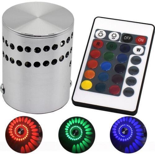 AC85-265V Remote Control RGB 3W Aluminum Ceiling Lights For Living Room Balcony lamp Porch light corridors Light Fixture