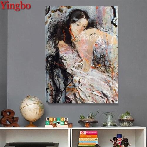 Diamond Painting Abstract woman 5D Rhinestones Art Diamond Embroidery Cross Stitch Mosaic Handwork Hobby Gift Home Decor
