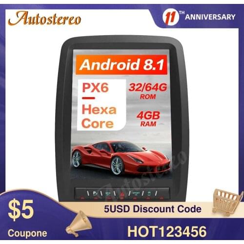 Tesla style Android8.1 4+64G car GPS Navigation for Dodge Durango 2012+Autostereo radio tape recorder headunit Multimedia player