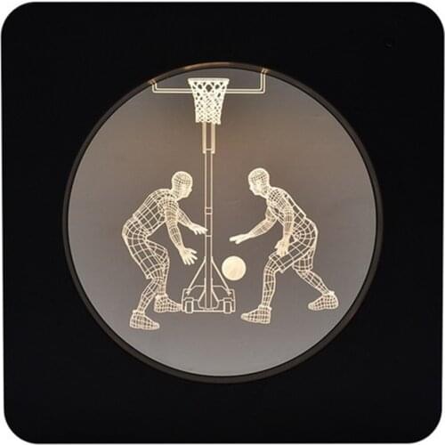 Basketball Dynamic Night Light Remote Control 3D Visual Christmas Gift Atmosphere LED Lamp USB Charging Dolphin Elk Butterfly