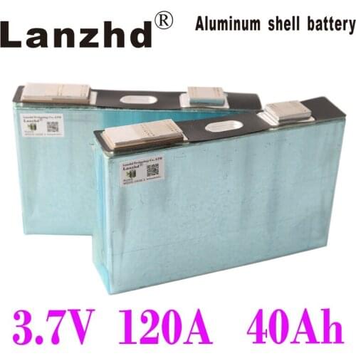 2-16PCS 3.7V 120A 40000mAh Ternary power lithium batteries pack Single aluminum shell Motorcycle Electric vehicle energy Storage