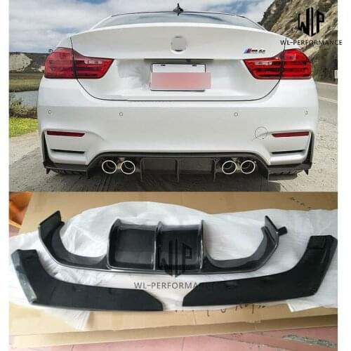 F80 M3 F82 M4 Car Styling High Quality Carbon Fiber 3PCS Rear Bumper Lip Diffuser For BMW F80 M3 F82 M4 Car body kit 2014-UP