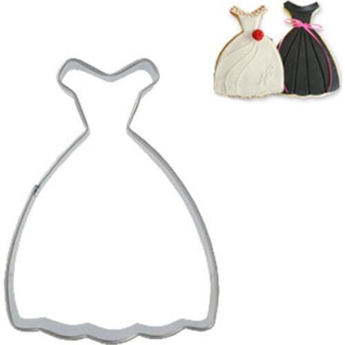 Dresses Cookie Tools Cutter Mould Biscuit Press Icing Set Stamp Mold Stainless Steel Dessert Decoration Kitchen Tools Wholesale