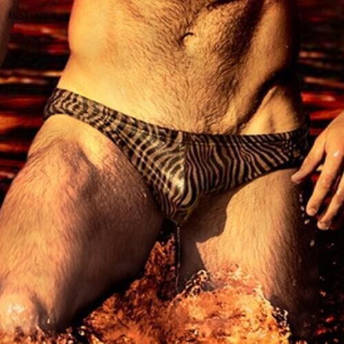 2020 sexy animal printing gay men swimwear sunga beach shorts board swim briefs bikinis swimsuits de praia homens bathing suits