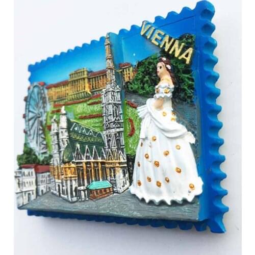 Europe Flavor Refrigerator Magnets Fridge Magnetic Tourist Souvenir Decoration Articles Handicraft Gifts