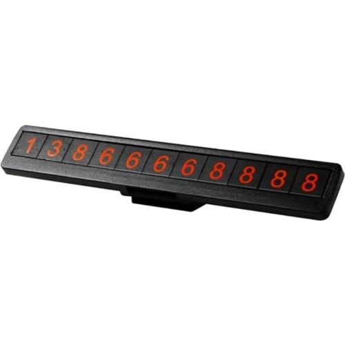 2020 New Luminous Car Temporary Parking Card Sticker Car Air Freshener Auto Phone Number Card Plate Car Accessories