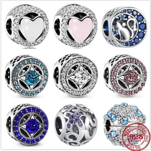 New Original 925 Silver Bracelets Accessories Charm Bead fit Pandora charms silver 925 beads Bracelet for women DIY Jewelry Gift