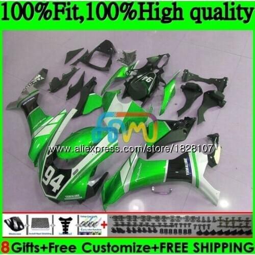 OEM Injection For YAMAHA YZF R1 1000 YZFR1 15 16 17 129BS.66 YZF-1000 YZF R 1 YZF1000 YZF-R1 2015 2016 2017 Metal green Fairing