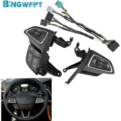 Original Audio Volume Bluetooth Cruise Control Switch Steering Wheel Button For Ford Focus Mk3 2015-2017 Kuga 2017
