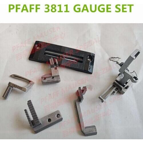PFAFF 3811-3/55 Toe squeezing car Needle plate Feeding teeth Bending needle Presser foot feet