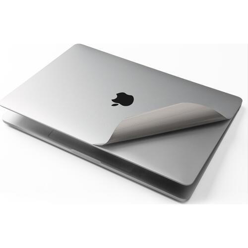 Premium A1466 A1369 Siliver Full-sized Body 4-in-1 Vinyl Pure Color Laptop Sticker Protective Skin Decal for MacBook Air 13 Inch