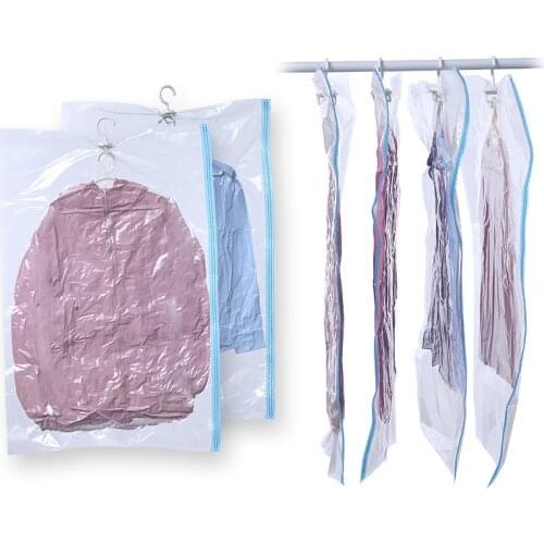 Home Convenient Vacuum Bag Storage Organizer Transparent Clothes Organizer Seal Compressed travel Saving Space Bags Package