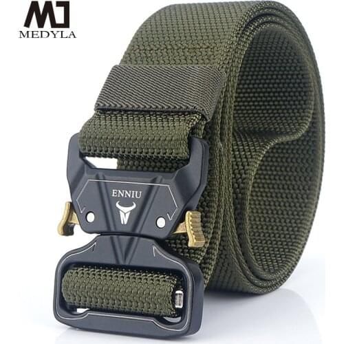 Men Tactical Belt Designer Belts For Jeans Trousers Casual Nylon Long Waist Belt Quick Release Belt BLL024