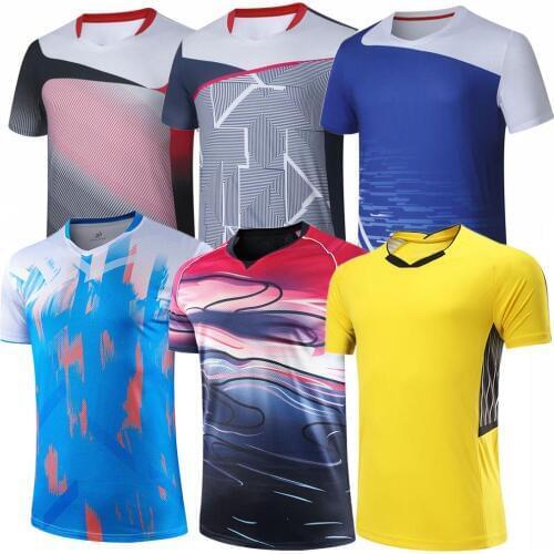 2020 New Badminton shirts Men Women , sport shirt Tennis shirts Girls , table tennis tshirt , Quick dry sports training tshirts