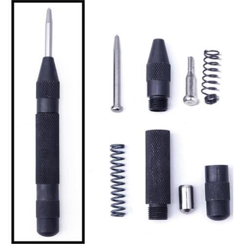 1PC Practical Heavy Duty Automatic Centre Punch Steel Spring Loaded Metal Wood Press Dent Marker Chisel Tool Carving Hand tools