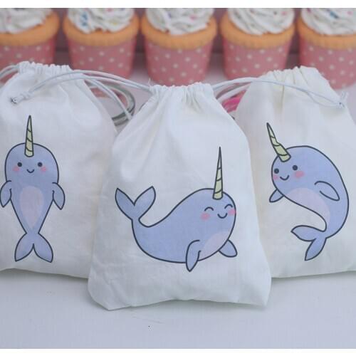 Under the Sea Party Favor Bags Candy Bags Marine Animals Theme Shark Birthday Gift Bags Kids Birthday Party Supplies