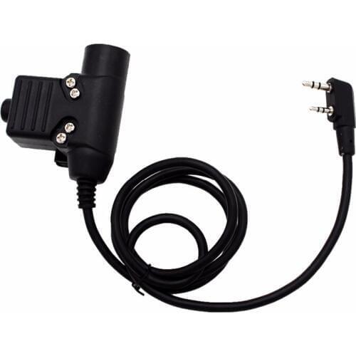 U94 PTT Cable for Z Tactical Bowman Elite II HD01 HD02 HD03 Headphone for Kenwoods UV-5R UV-GT-Retevis Ham Radio