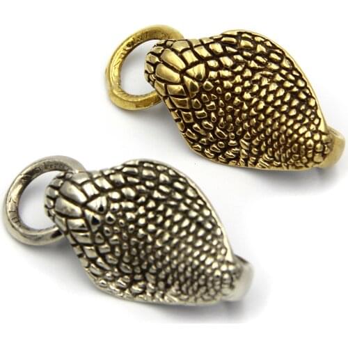 King Cobra Vintage Key Holder Keychain Belt Clip,U Shape Hook,Copper Key Organizer