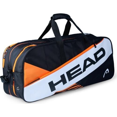 Large Capacity Head Tennis Bag 6-9 Tennis Racket Bag Handbag Men Women Bag Tennis Badminton Squash Raquete Tenis Bolso Homens PU