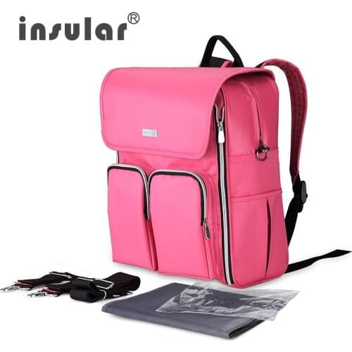 Insular Waterproof Mother Shoulder Bag Baby Nappy Bags Diaper Bag Fashion Maternity Mummy Handbag Baby Stroller Bag Backpack