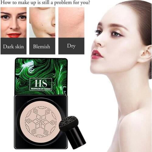 Mushroom Head Air Cushion BB Cream Foundation Cream For Face Makeup Concealer Cushion For Face Comestics Make Up Cushion Compact