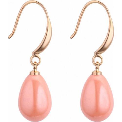 DANS ELEMENT Pearl Dangle Earrings For Women Fashion Exaggeration Colorful Earrings For Women Jewelry Gift 130457