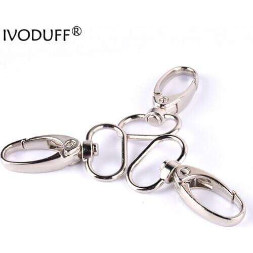 10pcs 20mm Snap Swivel Hook, Strap Zinc Alloy Metal Clasp For Making Bags