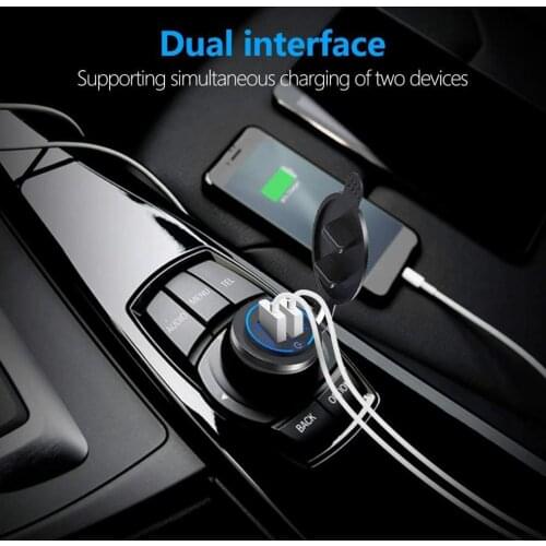 2PCS Dual 5V 2.1A USB Touch Switch Aperture Car Charger Kit Dual Aperture Suitable For Cars And Motorcycles Charger