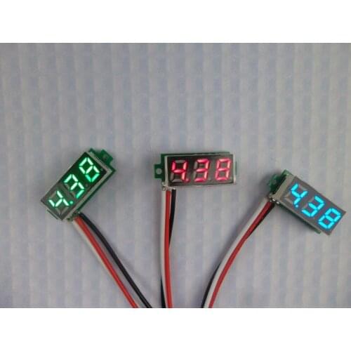 GWUNW BY328V {Two line} DC 3.3-30V 3 bit digital Mini voltmeter Panel Meter Voltage Tester Meter