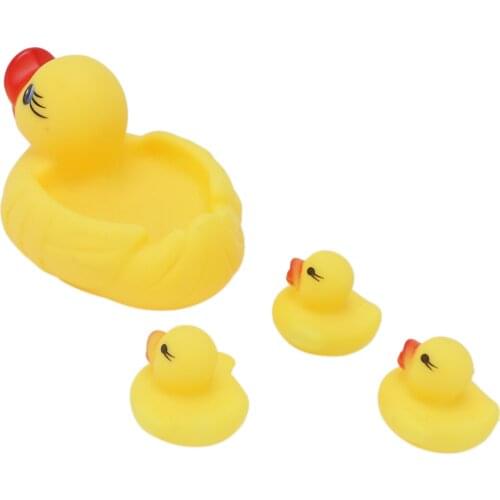 Float 4pcs Baby Duck Bath Toy Cute Animal Float Bathroom Shower Toy Children Gift Decoration Toys Duck Bath Toy