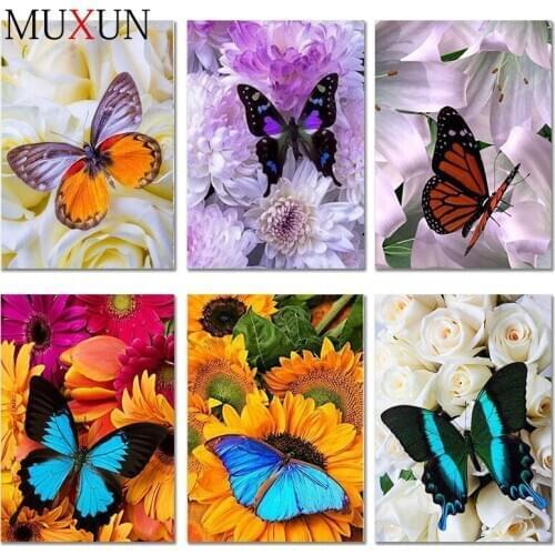 3D Diy Full Diamond Painting Butterfly Flowers 5D Diy Special Shaped Beautiful Diamond Embroidery Butterfly Diamond Mosaic Er029