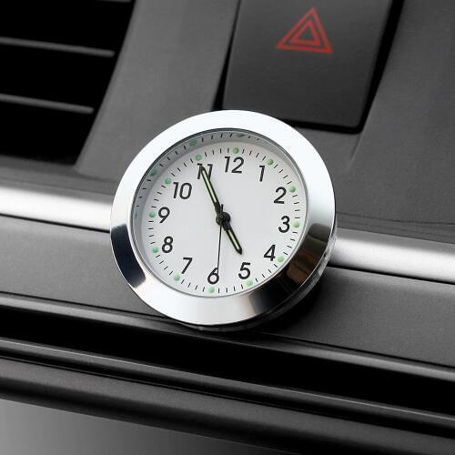 Auto Watch Car Ornament Automotive Digital Pointer Clock Vehicle Car Interior Stick On Decoration Clock Ornaments Accessories