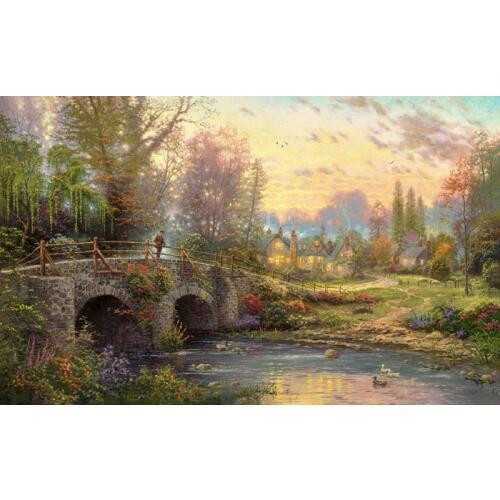 Free shipping classical Thomas country life landscape canvas prints oil painting printed on canvas wall art decoration picture