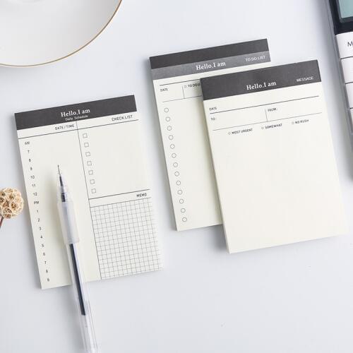 Daily Plan Notebooks Can Torn Notepad Business Office Supplies 52 Inner Pages Desktop Schedule Memo Creative Students Stationery