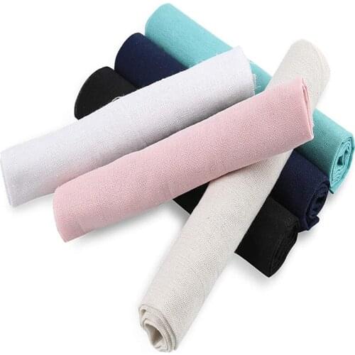 Dailylike 6 Colors Linen Fabric Cloth Embroidery Linen Fabric Cross Stitch Aida Cloth Linen Needlework Fabric For DIY Craft