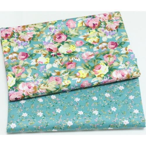 DIY Patchwork Cloth Floral Cotton Sewing Fabric For Bbay, Home Textile Quilt Cover Sheets Material Child Fabrics
