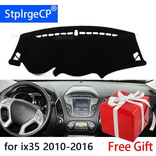 For Hyundai ix35 Tucson 2010-2015 Car Styling Dash Mat Dashmat Dashboard Sticker Cover Sun Shade Dash Board Cover Carpet
