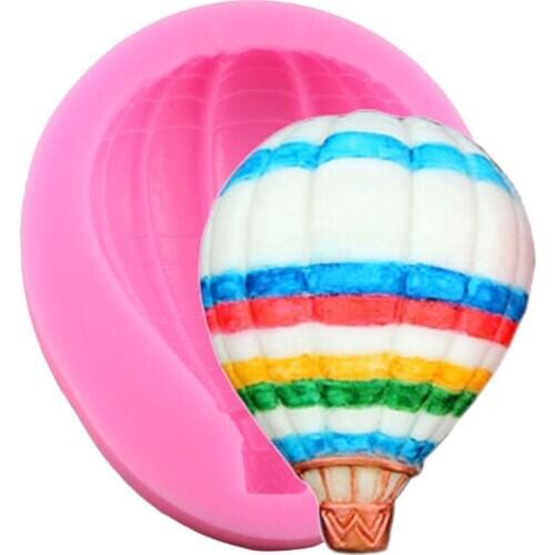 Hot Air Balloon Cake Border Fondant Cake Decorating Tools Cupcake Topper Silicone Molds Baby birthday Candy Clay Chocolate Mold