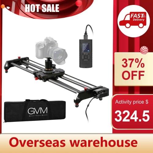 GVM GR-80QD/GR-120QD 80/120cm Motorized Camera Slider Track Dolly Video Stabilizer Rail 120 Degree for DSLR Camcorder Smartphone