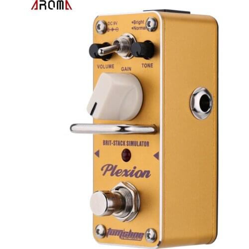 AROMA APN-3 Plexion Brit-stack Simulator Electric Guitar Effect Pedal Mini Single Effect with True Bypass for guitar accessories