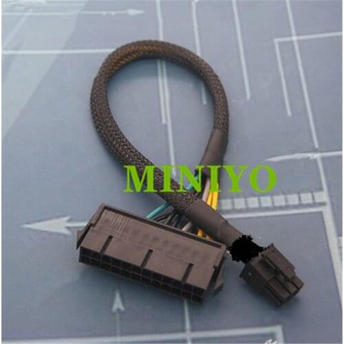 Power Supply Cable Cord Wire ATX 24 pin 24Pin to 6 pin 6Pin Adapter Cable for Dell 7050 3669 3050 5050 3668