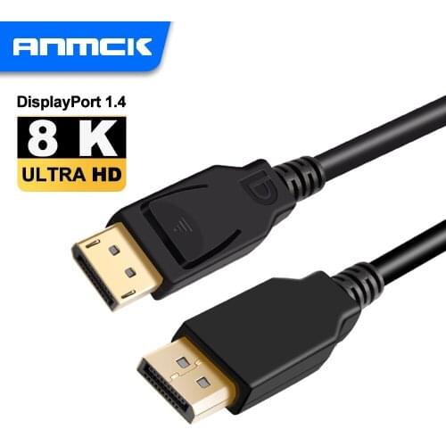 1.4 Displayport Cable Steady Transmission DP Adapter 8K 60Hz Connecting Line Display Port For TV Box Computer Projector Monitor