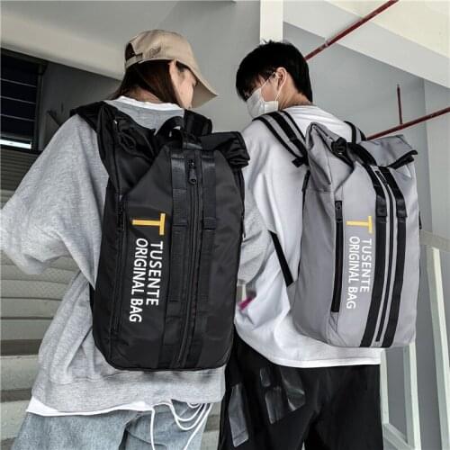 Fashion Mens Backpacks Large Capacity Outdoor Travel Back Pack Women Trend School Backpack For Teenagers Street Korean Backbag